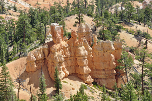 a neat formation of hoodoos